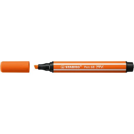 STABILO Rostirón, 1-5 mm, vágott hegy, STABILO "Pen 68 MAX", sötét narancssárga