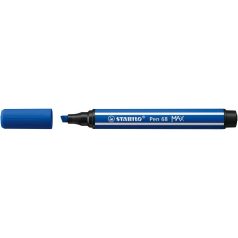   STABILO Filctoll, 1-5 mm, vágott hegy, STABILO "Pen 68 MAX", ultramarinkék
