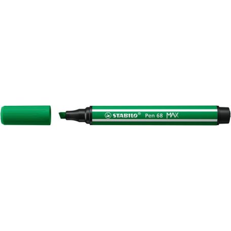 STABILO Filctoll, 1-5 mm, vágott hegy, STABILO "Pen 68 MAX", zöld