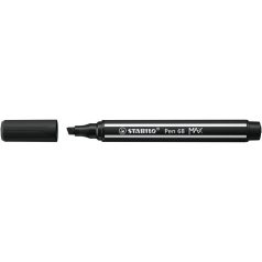   STABILO Filctoll, 1-5 mm, vágott hegy, STABILO "Pen 68 MAX", fekete