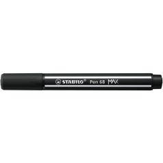   STABILO Filctoll, 1-5 mm, vágott hegy, STABILO "Pen 68 MAX", fekete