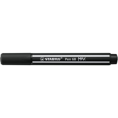 STABILO Filctoll, 1-5 mm, vágott hegy, STABILO "Pen 68 MAX", fekete