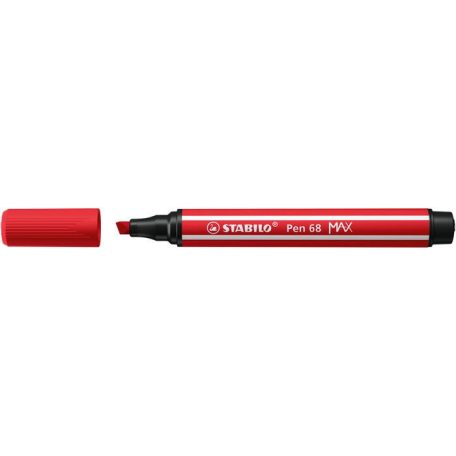 STABILO Filctoll, 1-5 mm, vágott hegy, STABILO "Pen 68 MAX", piros