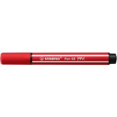   STABILO Filctoll, 1-5 mm, vágott hegy, STABILO "Pen 68 MAX", piros
