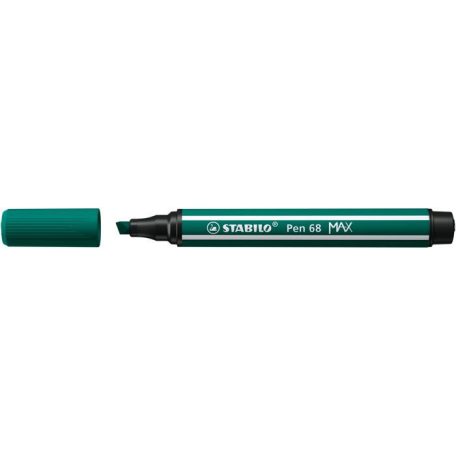STABILO Filctoll, 1-5 mm, vágott hegy, STABILO "Pen 68 MAX", türkizzöld