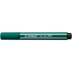   STABILO Filctoll, 1-5 mm, vágott hegy, STABILO "Pen 68 MAX", türkizzöld