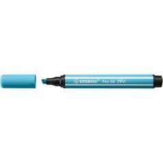  STABILO Filctoll, 1-5 mm, vágott hegy, STABILO "Pen 68 MAX", azúrkék