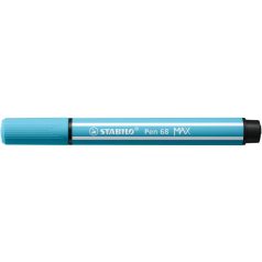   STABILO Filctoll, 1-5 mm, vágott hegy, STABILO "Pen 68 MAX", azúrkék