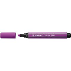   STABILO Filctoll, 1-5 mm, vágott hegy, STABILO "Pen 68 MAX", lila