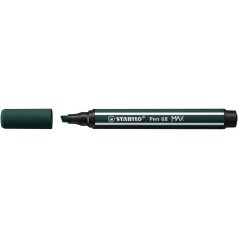   STABILO Filctoll, 1-5 mm, vágott hegy, STABILO "Pen 68 MAX", földzöld