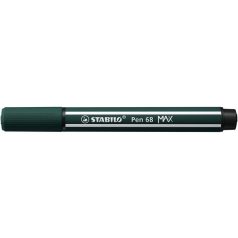   STABILO Filctoll, 1-5 mm, vágott hegy, STABILO "Pen 68 MAX", földzöld