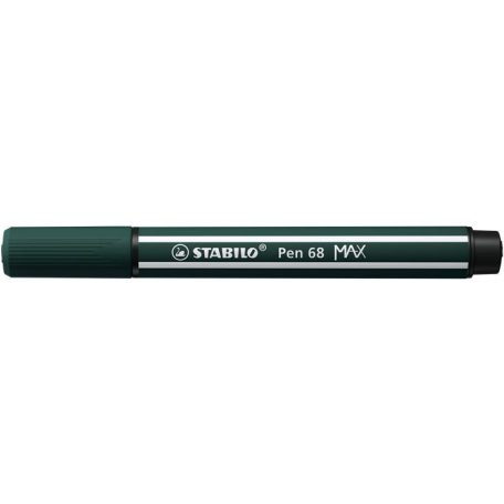 STABILO Filctoll, 1-5 mm, vágott hegy, STABILO "Pen 68 MAX", földzöld
