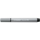 STABILO Filctoll, 1-5 mm, vágott hegy, STABILO "Pen 68 MAX", középszürke