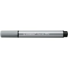   STABILO Filctoll, 1-5 mm, vágott hegy, STABILO "Pen 68 MAX", középszürke