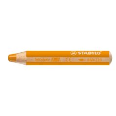   STABILO Színes ceruza, kerek, vastag, STABILO "Woody 3 in 1", narancssárga