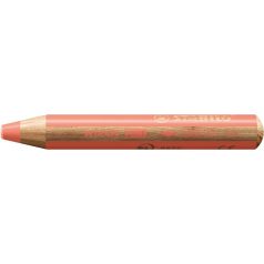   STABILO Színes ceruza, kerek, vastag, STABILO "Woody 3 in 1 Pastel", pasztell piros