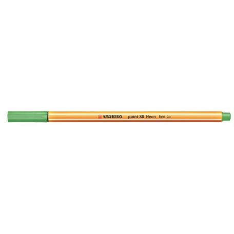 STABILO Tűfilc, 0,4 mm, STABILO "Point 88", neon zöld