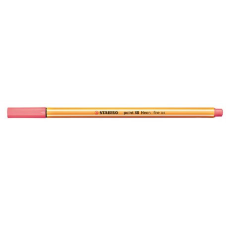 STABILO Tűfilc, 0,4 mm, STABILO "Point 88", neon piros