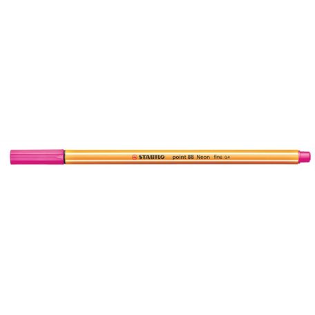 STABILO Tűfilc, 0,4 mm, STABILO "Point 88", neon rózsaszín