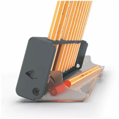 STABILO Tűfilc készlet, 0,4 mm, STABILO "Point 88", 10 db-os asztali készlet