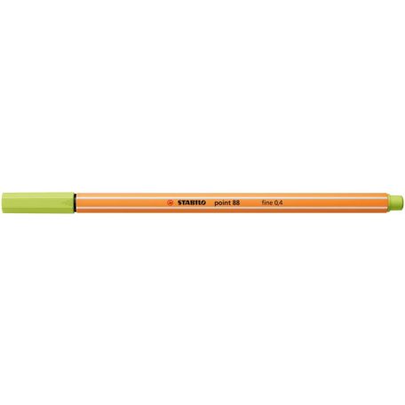 STABILO Tűfilc, 0,4 mm, STABILO "Point 88", lime zöld