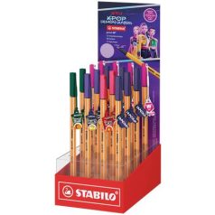   STABILO Tűfilc display, 0,4 mm, STABILO "Point 88" "K-Pop démonvadászok"
