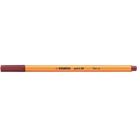 STABILO Tűfilc, 0,4 mm, STABILO "Point 88", bíborvörös