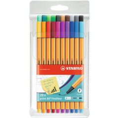   STABILO Tűfilc készlet, 0,4 mm, STABILO "Point 88", 20 különböző szín