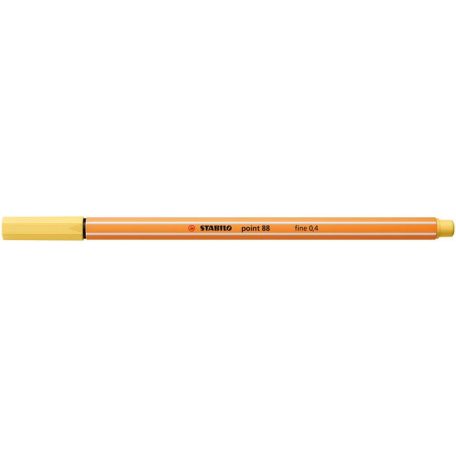 STABILO Tűfilc, 0,4 mm, STABILO "Point 88", világossárga