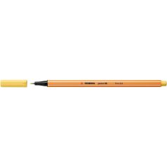   STABILO Tűfilc, 0,4 mm, STABILO "Point 88", világossárga