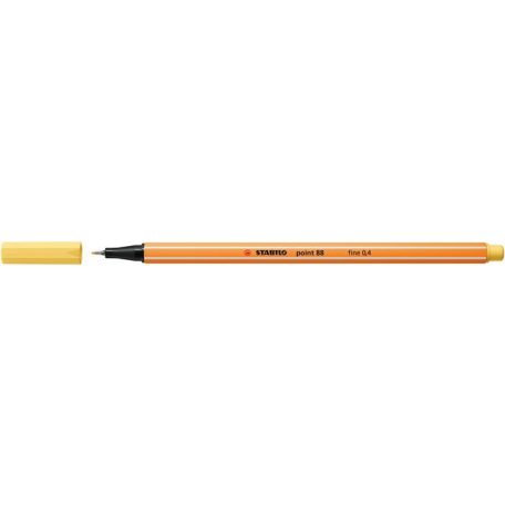 STABILO Tűfilc, 0,4 mm, STABILO "Point 88", világossárga