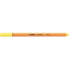  STABILO Tűfilc, 0,4 mm, STABILO "Point 88", citromsárga