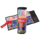 STABILO Tűfilc készlet, 0,4 mm, STABILO "Point 88 ARTY", 25 különböző szín