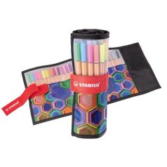   STABILO Tűfilc készlet, 0,4 mm, STABILO "Point 88 ARTY", 25 különböző szín