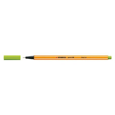 STABILO Tűfilc, 0,4 mm, STABILO "Point 88", almazöld