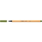 STABILO Tűfilc, 0,4 mm, STABILO "Point 88", moha zöld