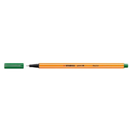 STABILO Tűfilc, 0,4 mm, STABILO "Point 88", zöld
