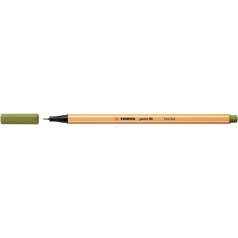   STABILO Tűfilc, 0,4 mm, STABILO "Point 88", sárzöld
