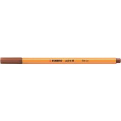   STABILO Tűfilc, 0,4 mm, STABILO "Point 88", vörösesbarna