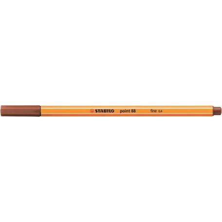 STABILO Tűfilc, 0,4 mm, STABILO "Point 88", vörösesbarna