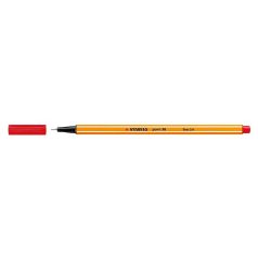 STABILO Tűfilc, 0,4 mm, STABILO "Point 88", piros