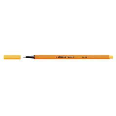   STABILO Tűfilc, 0,4 mm, STABILO "Point 88", sárga