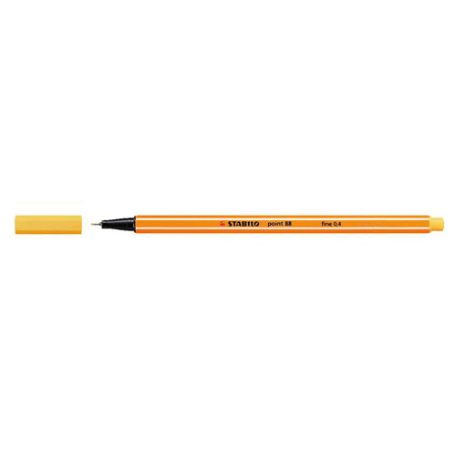 STABILO Tűfilc, 0,4 mm, STABILO "Point 88", sárga