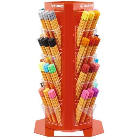 STABILO Tűfilc display, 0,4 mm, STABILO "Point 88", vegyes színek