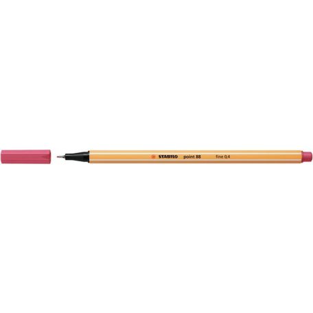 STABILO Tűfilc, 0,4 mm, STABILO "Point 88", eperpiros