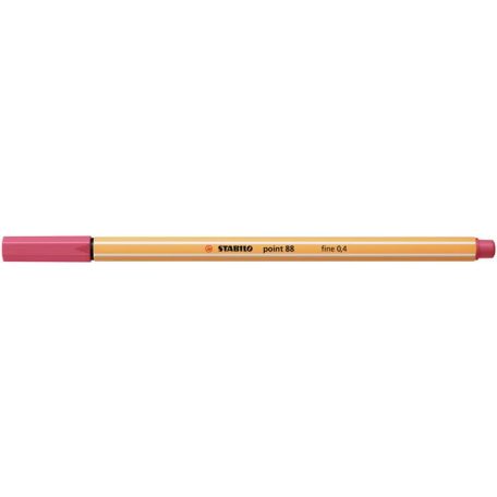 STABILO Tűfilc, 0,4 mm, STABILO "Point 88", eperpiros