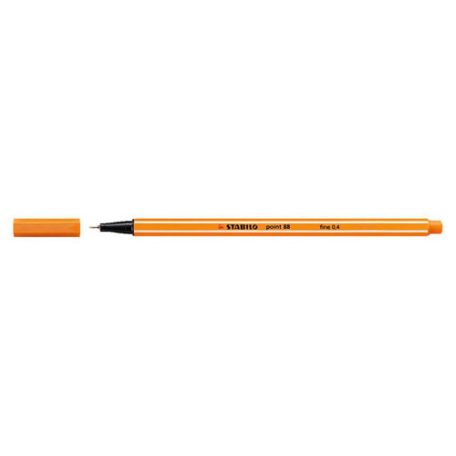 STABILO Tűfilc, 0,4 mm, STABILO "Point 88", narancssárga