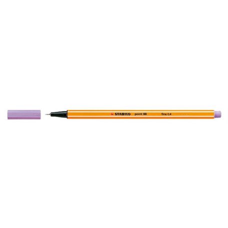 STABILO Tűfilc, 0,4 mm, STABILO "Point 88", pasztell-lila