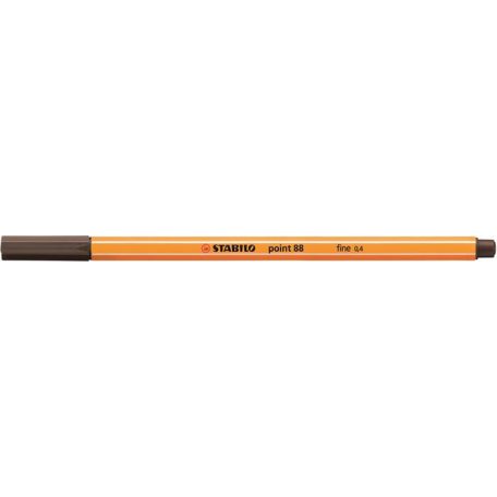 STABILO Tűfilc, 0,4 mm, STABILO "Point 88", umbrabarna