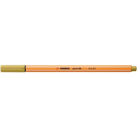 STABILO Tűfilc, 0,4 mm, STABILO "Point 88", khaki